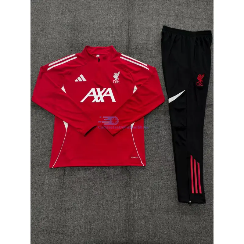 Sudadera De Entrenamiento Liverpool 2025/2026 Niño Kit Rojo/Blanco