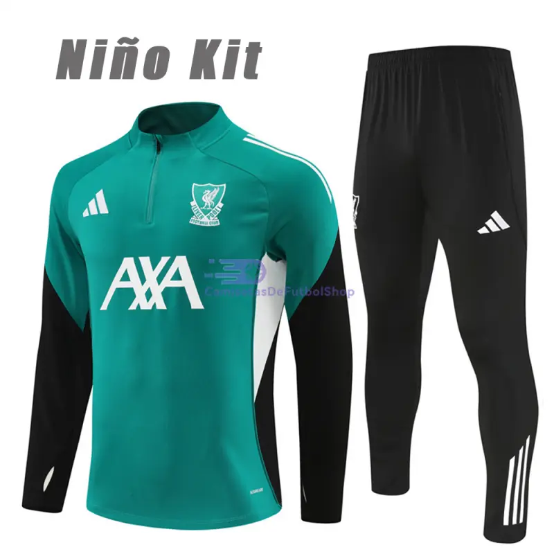 Sudadera De Entrenamiento Liverpool 2025/2026 Niño Kit Verde