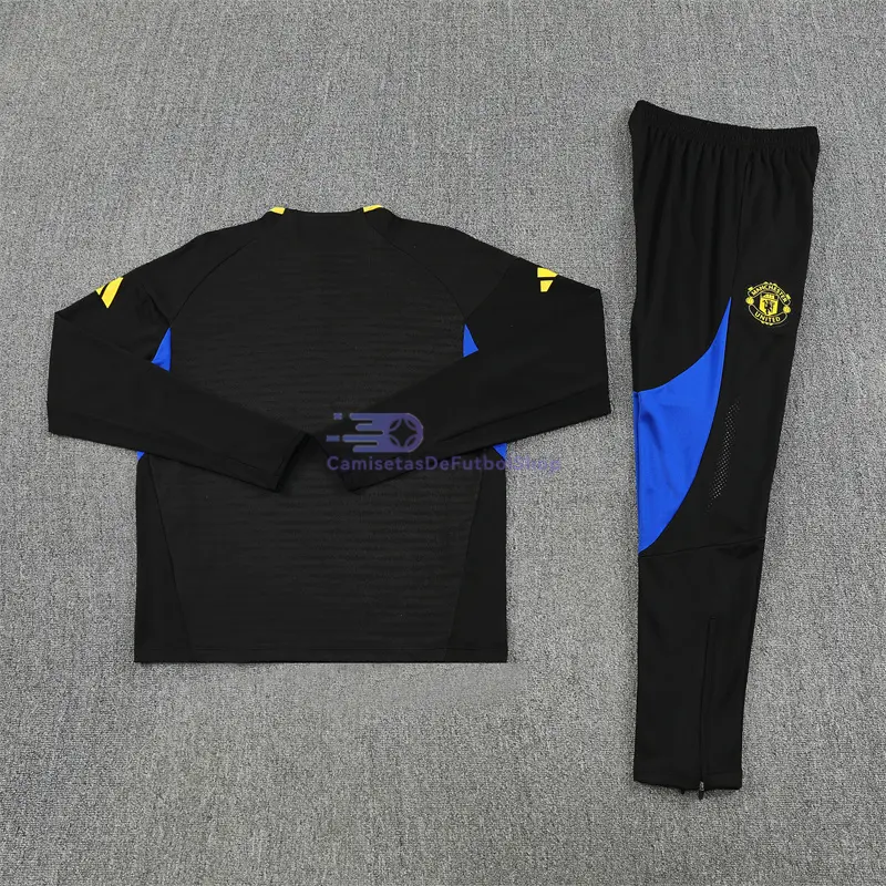 Sudadera De Entrenamiento Manchester United 2025/2026 Kit Negro (EDICIÓN JUGADOR)