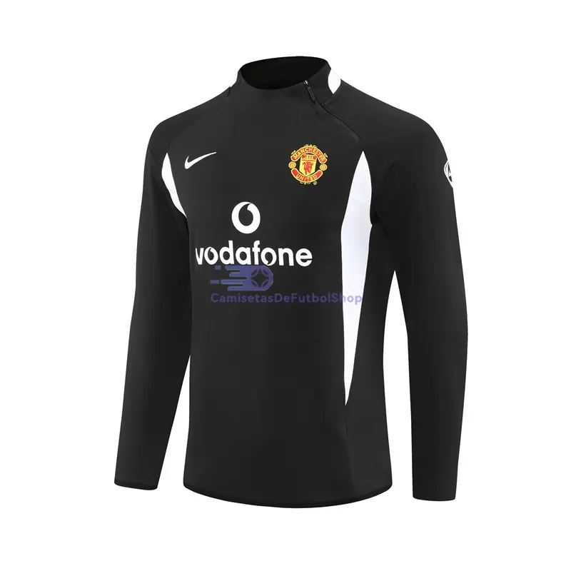 Sudadera De Entrenamiento Manchester United Retro 2002/2003 Negro