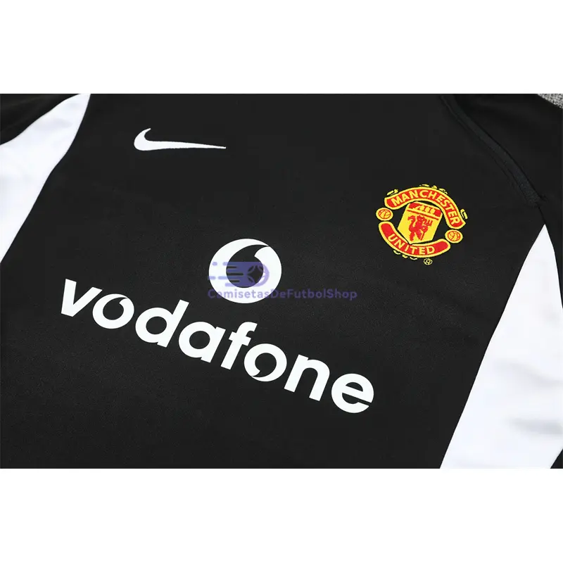Sudadera De Entrenamiento Manchester United Retro 2002/2003 Negro