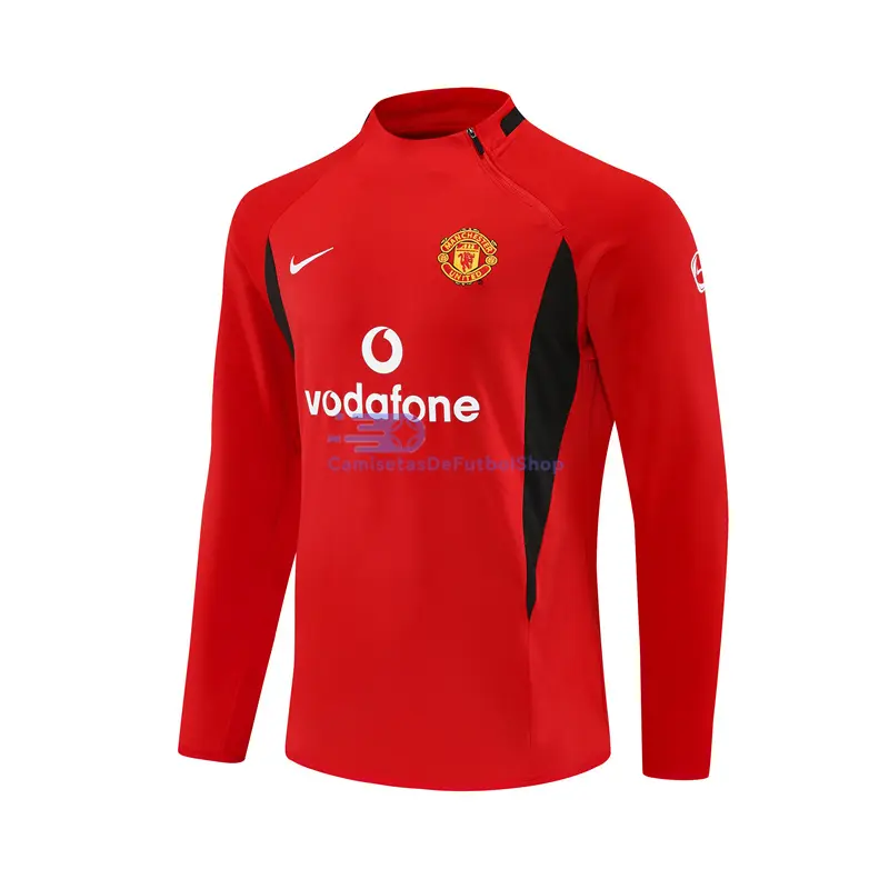Sudadera De Entrenamiento Manchester United Retro 2002/2003 Rojo