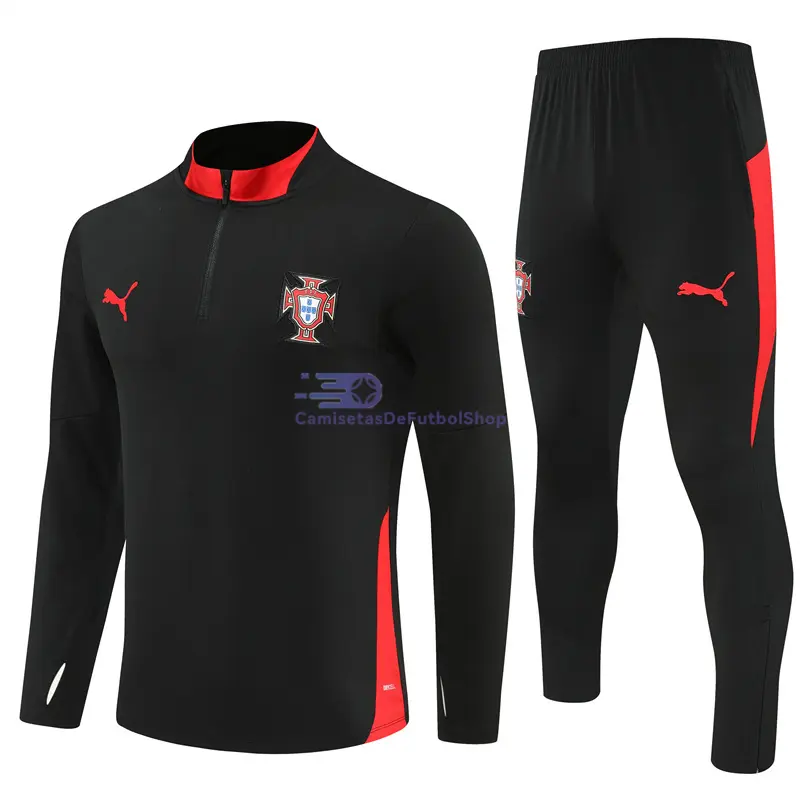 Sudadera De Entrenamiento Portugal 2025/2026 Kit Negro