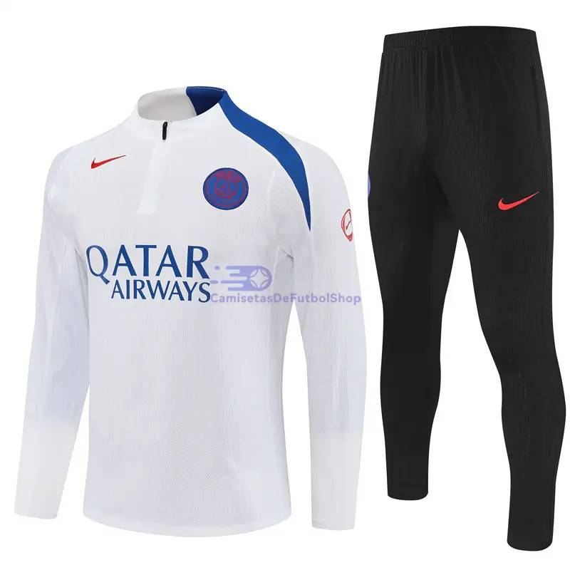 Sudadera De Entrenamiento PSG 2025/2026 Kit Blanco (EDICIÓN JUGADOR)
