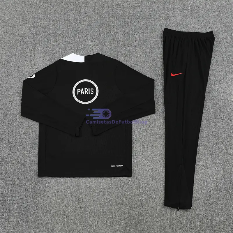 Sudadera De Entrenamiento PSG 2025/2026 Kit Negro (EDICIÓN JUGADOR)