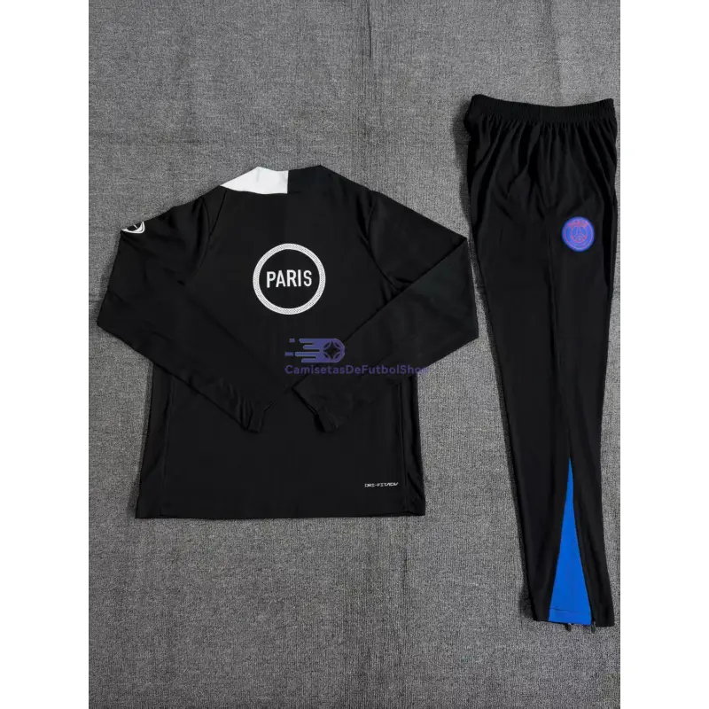 Sudadera De Entrenamiento PSG 2025/2026 Niño Kit Negro (EDICIÓN JUGADOR)