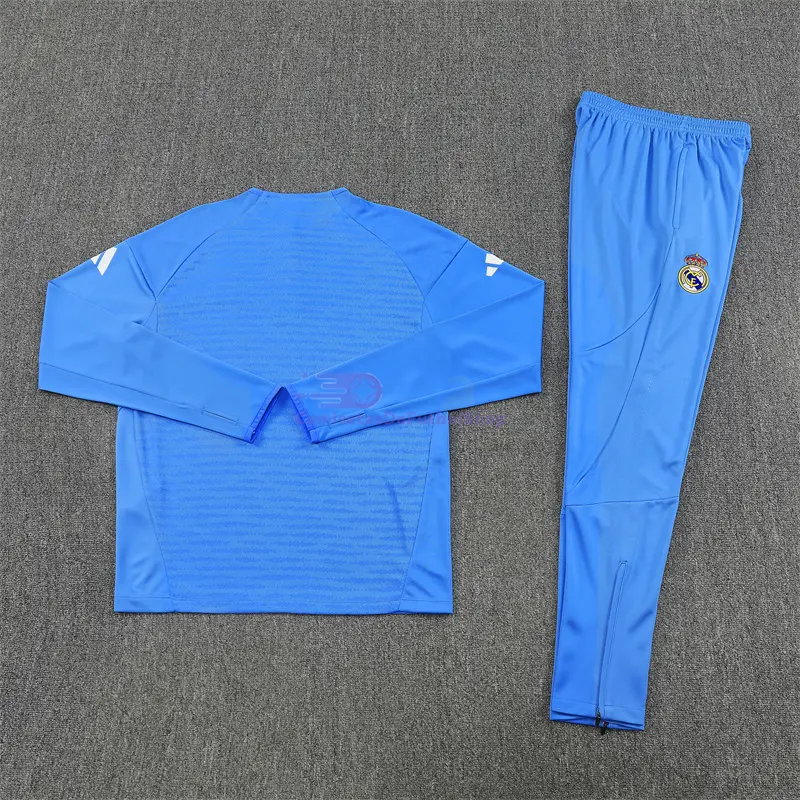 Sudadera De Entrenamiento Real Madrid 2025/2026 Kit Azul Claro (EDICIÓN JUGADOR)
