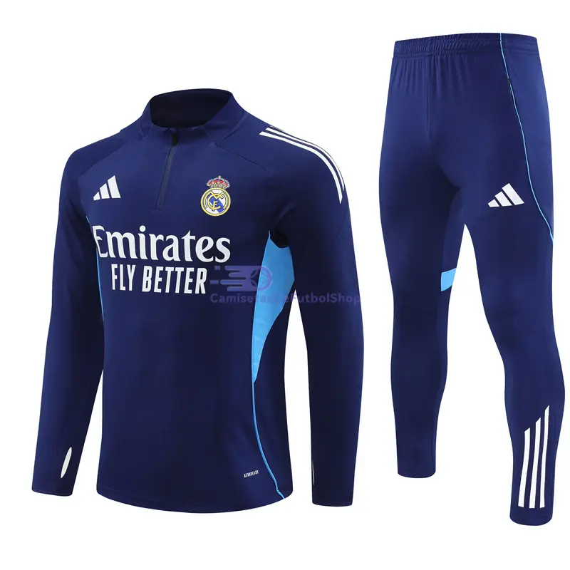 Sudadera De Entrenamiento Real Madrid 2025/2026 Kit Azul Marino
