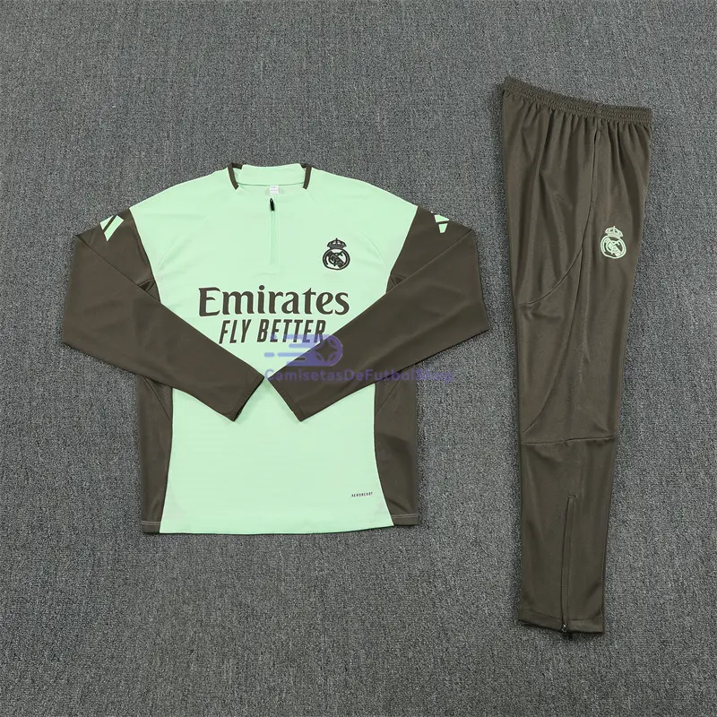 Sudadera De Entrenamiento Real Madrid 2025/2026 Kit Verde Menta (EDICIÓN JUGADOR)