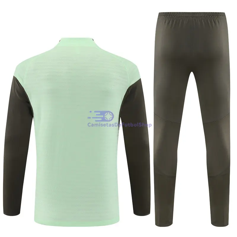 Sudadera De Entrenamiento Real Madrid 2025/2026 Niño Kit Verde Menta (EDICIÓN JUGADOR)