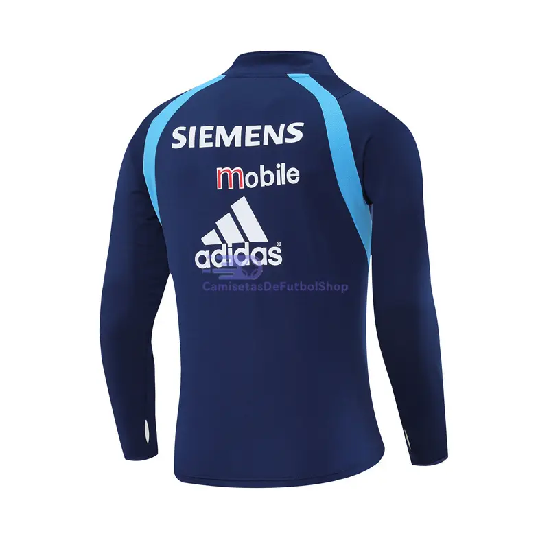Sudadera De Entrenamiento Real Madrid Retro 2003/04 Azul Marino