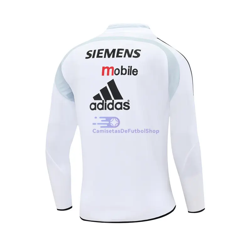 Sudadera De Entrenamiento Real Madrid Retro 2004/05 Blanco
