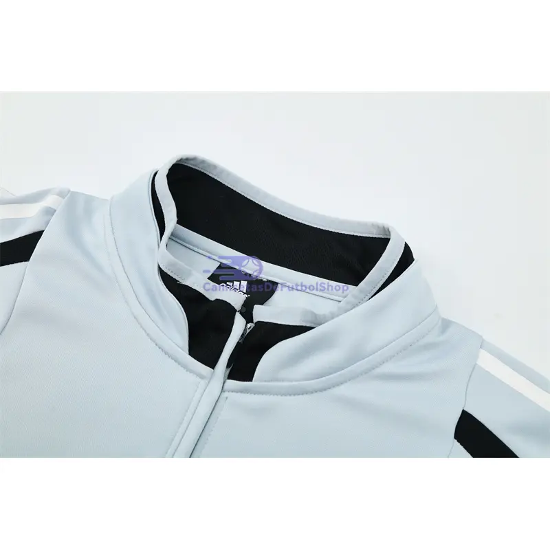 Sudadera De Entrenamiento Real Madrid Retro 2004/05 Gris Claro