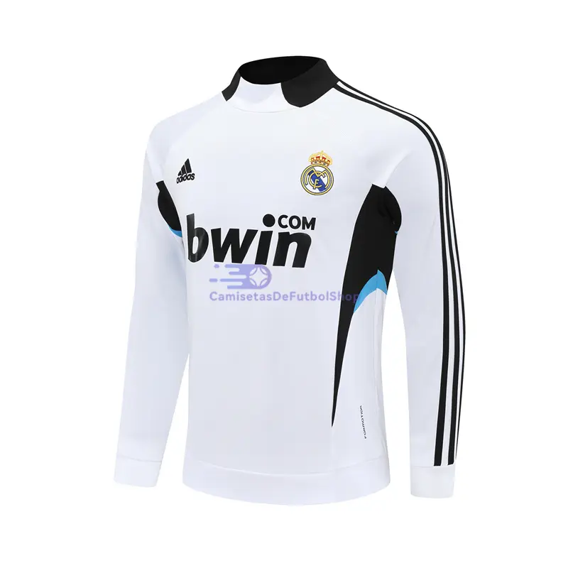 Sudadera De Entrenamiento Real Madrid Retro 2008/09 Blanco