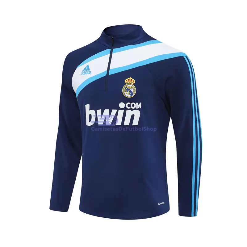 Sudadera De Entrenamiento Real Madrid Retro 2009/10 Azul Marino