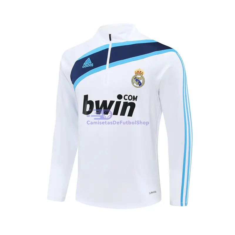 Sudadera De Entrenamiento Real Madrid Retro 2009/10 Blanco