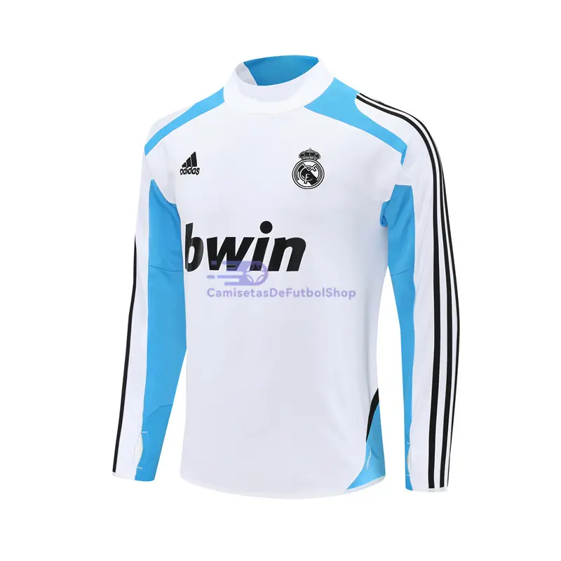 Sudadera De Entrenamiento Real Madrid Retro 2012/13 Blanco/Azul