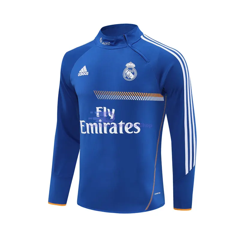 Sudadera De Entrenamiento Real Madrid Retro 2013/14 Azul Real