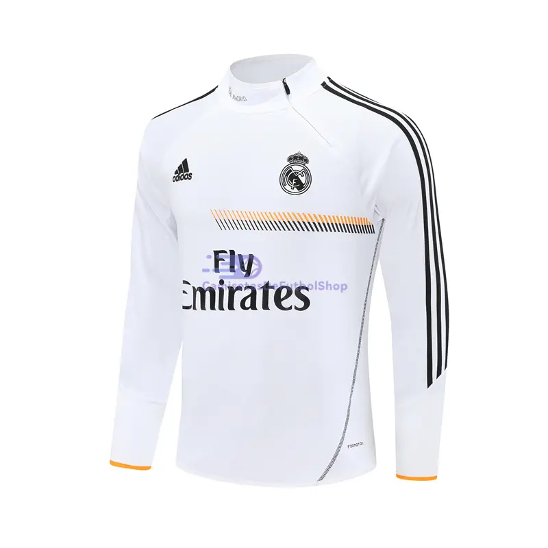 Sudadera De Entrenamiento Real Madrid Retro 2013/14 Blanco