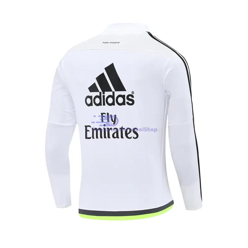 Sudadera De Entrenamiento Real Madrid Retro 2015/16 Blanco