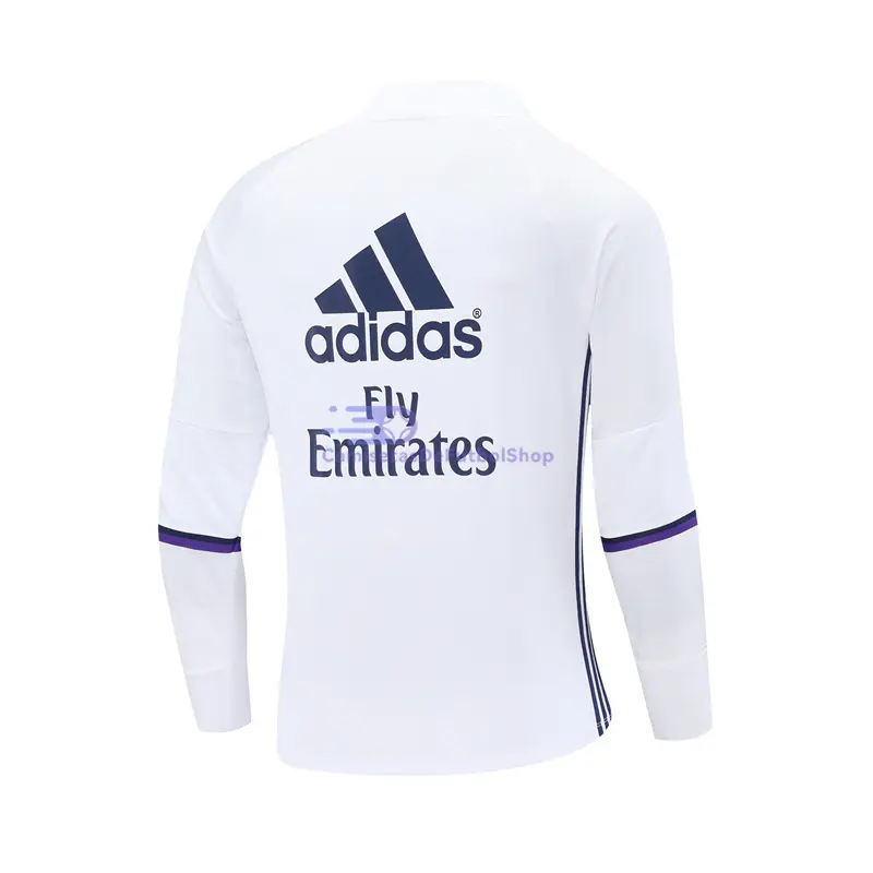 Sudadera De Entrenamiento Real Madrid Retro 2016/2017 Blanco
