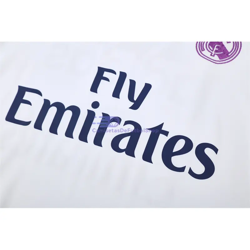 Sudadera De Entrenamiento Real Madrid Retro 2016/2017 Blanco