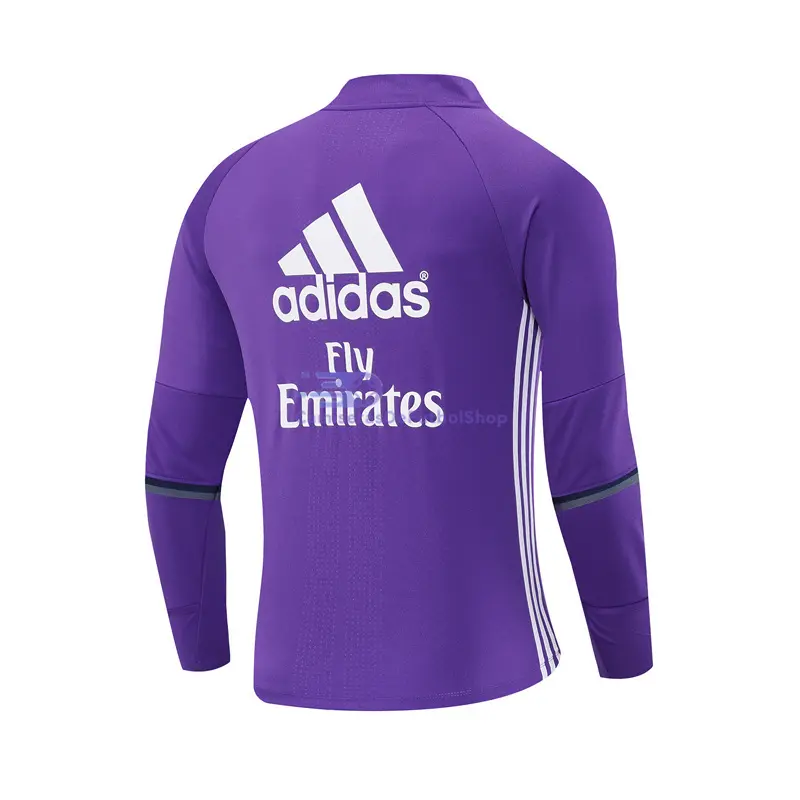 Sudadera De Entrenamiento Real Madrid Retro 2016/2017 Morado