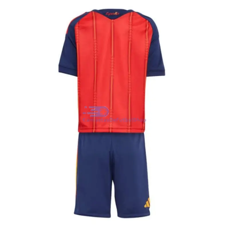 Camiseta España 2026 1ª Equipación Rojo/Azul Niño Kit
