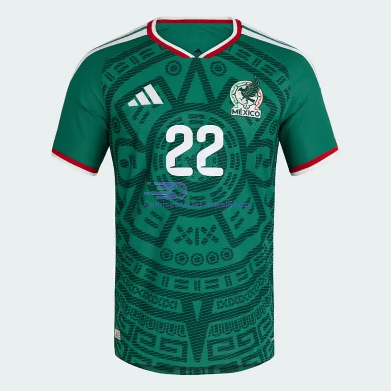 Camiseta H.Lozano 22 México 2026 1ª Equipación Verde
