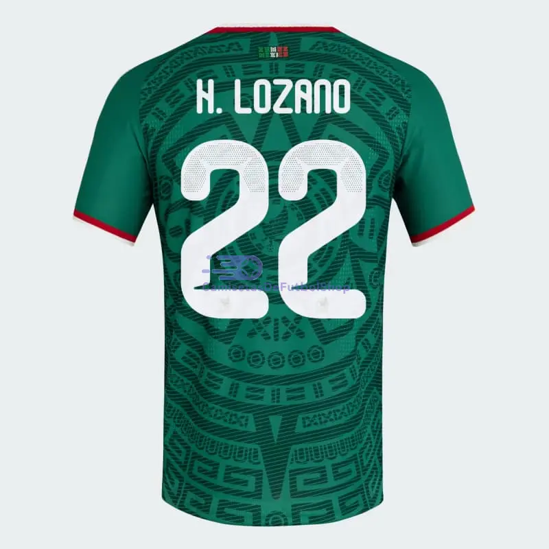 Camiseta H.Lozano 22 México 2026 1ª Equipación Verde