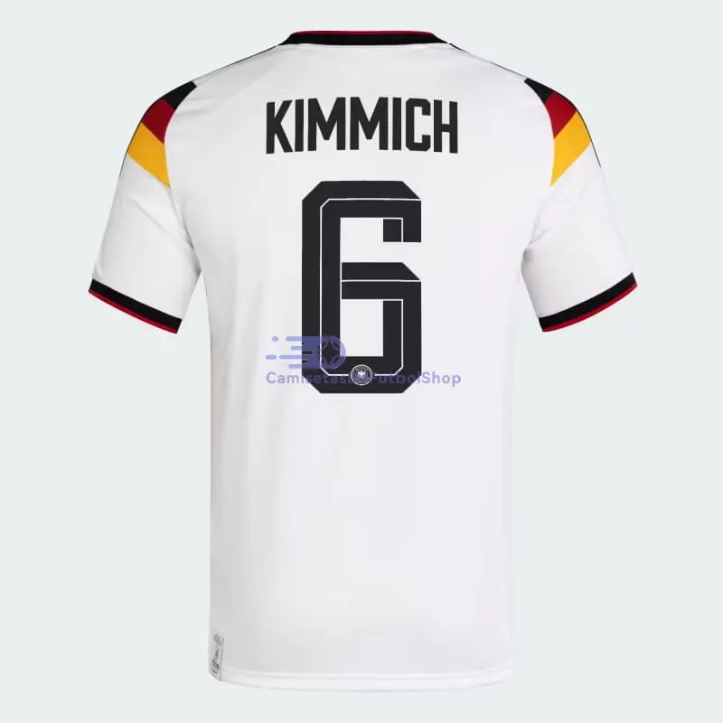 Camiseta Kimmich 6 Alemania 2026 1ª Equipación Blanco