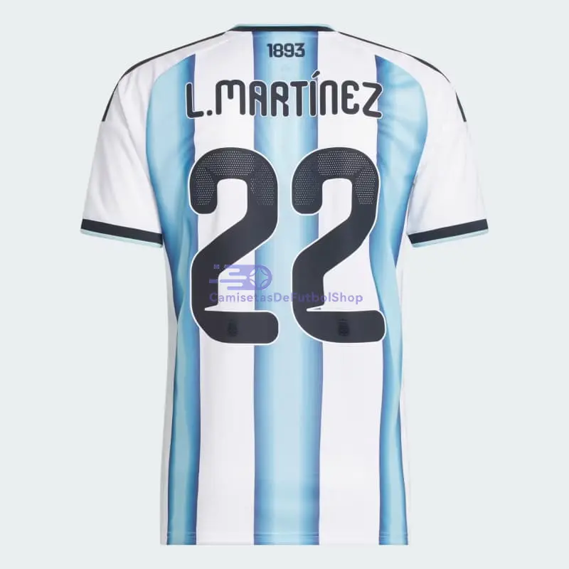 Camiseta L.Martínez 22 Argentina 2026 1ª Equipación Azul/Blanco
