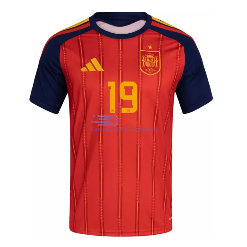 Camiseta Lamine Yamal 19 España 2026 1ª Equipación Rojo/Azul
