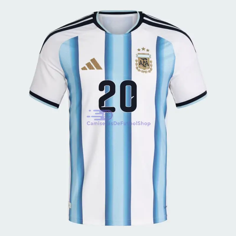 Camiseta Mac Allister 20 Argentina 2026 1ª Equipación Azul/Blanco