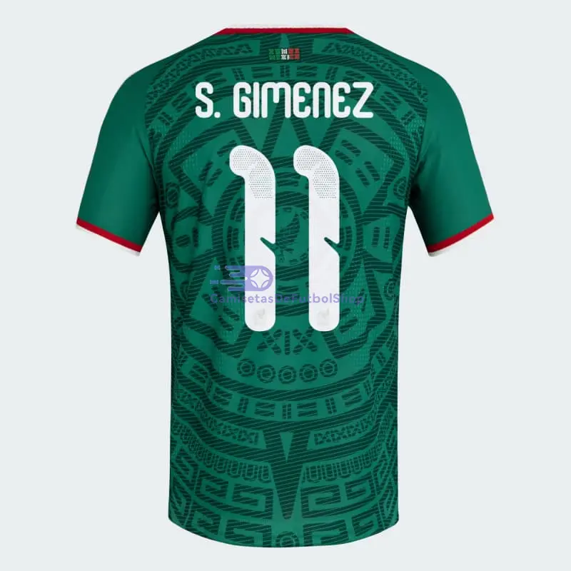 Camiseta S.Gimenez 11 México 2026 1ª Equipación Verde