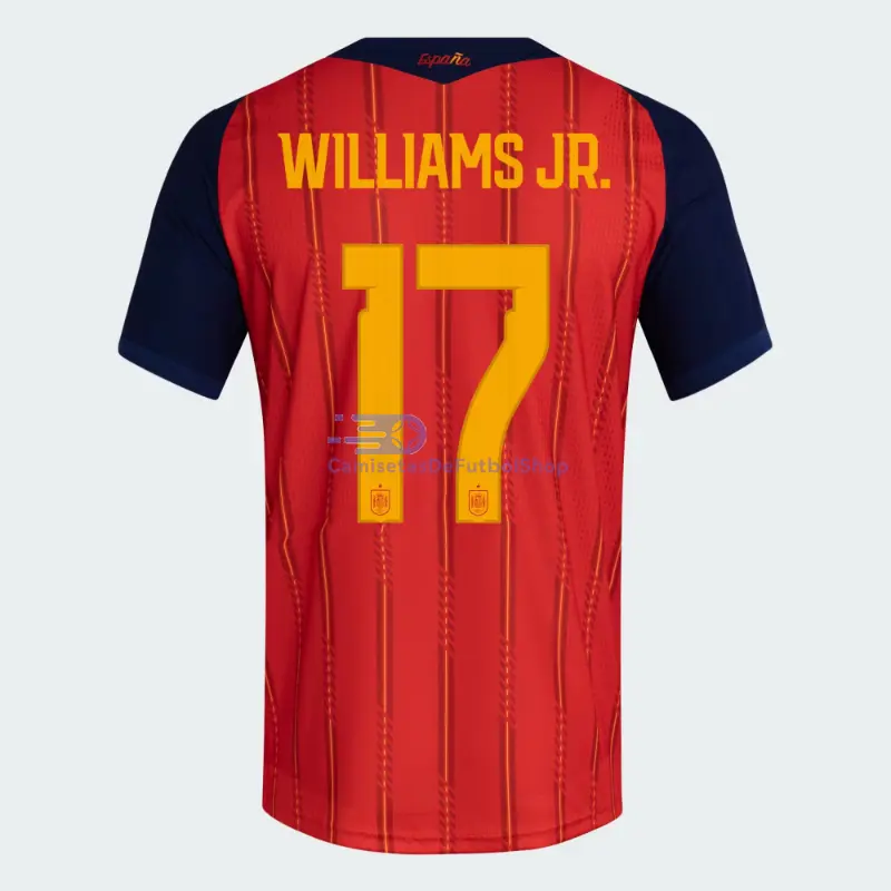 Camiseta Williams.Jr 17 España 2026 1ª Equipación Rojo/Azul