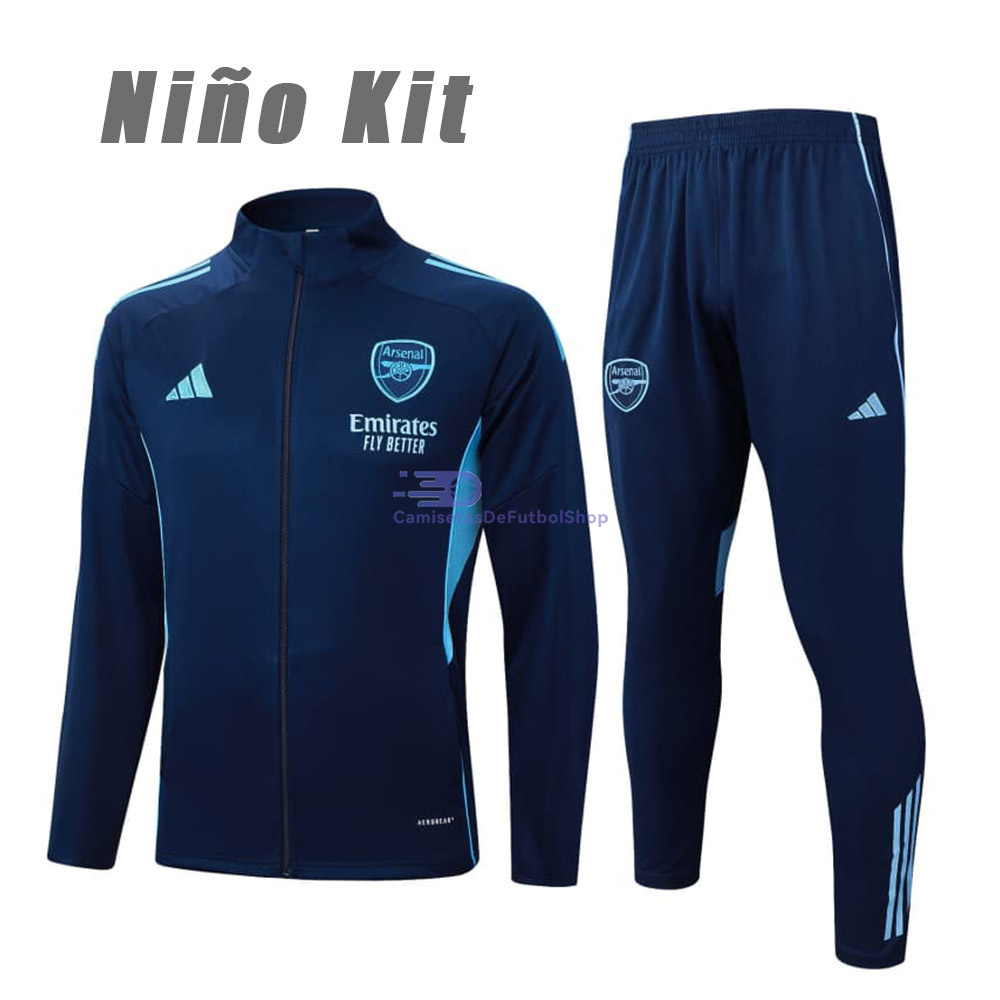 Chandal Arsenal 2025/2026 Niño Azul Oscuro