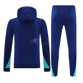 Sudadera de Entrenamiento Brasil 2025/2026 con Capucha Kit Azul