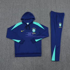 Sudadera de Entrenamiento Brasil 2025/2026 con Capucha Kit Azul