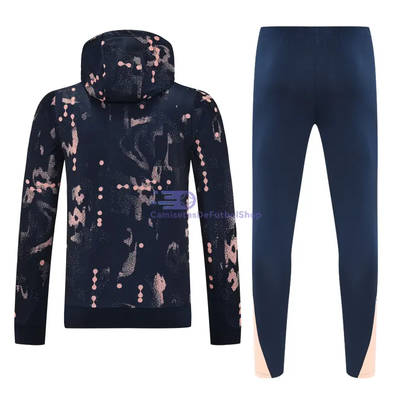 Sudadera de Entrenamiento Chelsea 2025/2026 con Capucha Kit Negro con Estampado