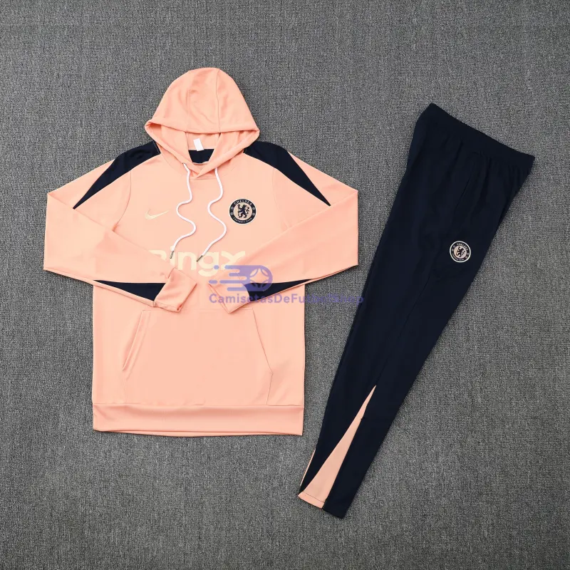 Sudadera de Entrenamiento Chelsea 2025/2026 con Capucha Kit Rosa Loto