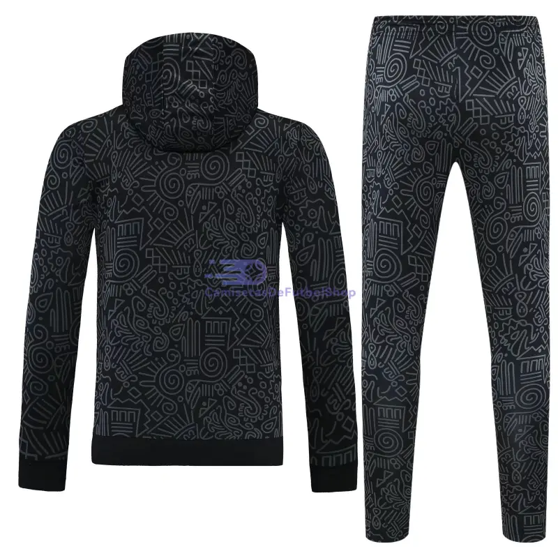 Sudadera de Entrenamiento Club America 2025/2026 con Capucha Kit Negro con Estampado