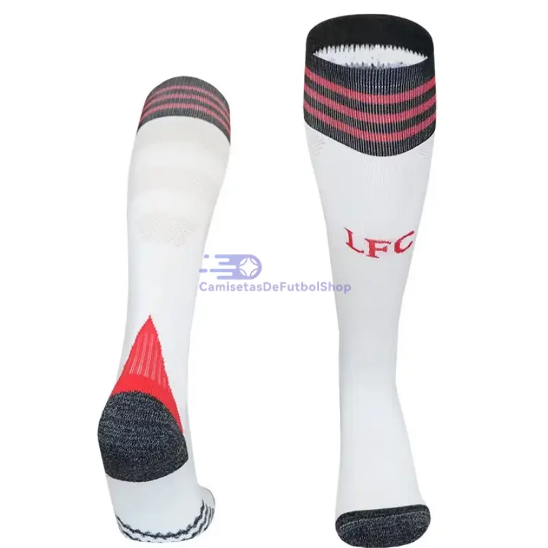 Camiseta Liverpool 2025/2026 2ª Equipación ML Blanco Niño Kit