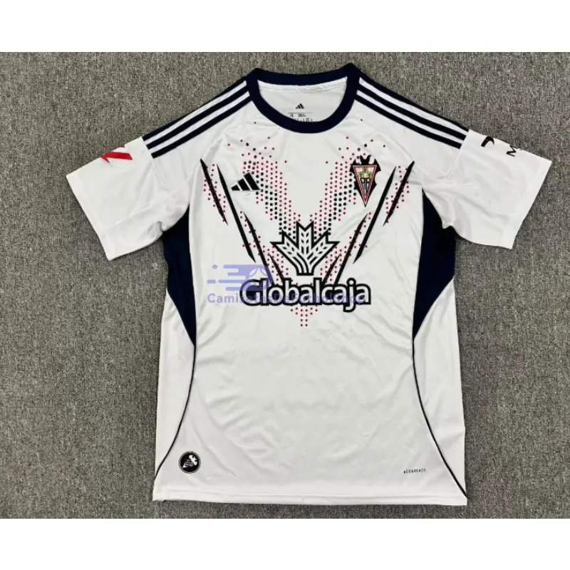 Camiseta Albacete 2025/2026 1ª Equipación Blanco con Parche La Liga