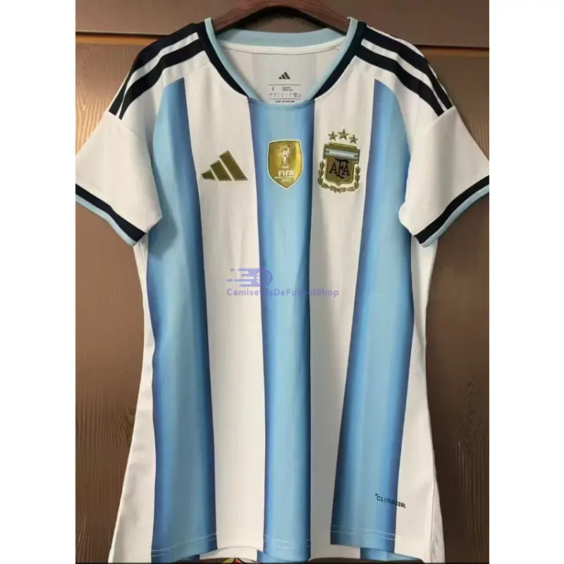 Camiseta Argentina 2026 1ª Equipación Azul/Blanco Mujer con FIFA2022