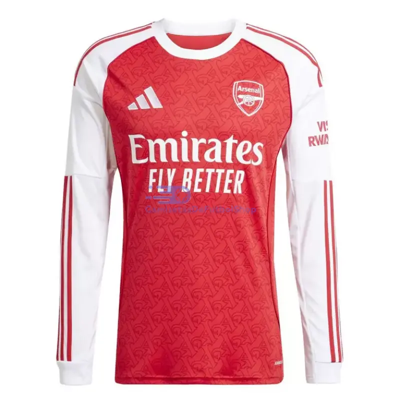 Camiseta Arsenal 2025/2026 1ª Equipación ML Rojo/Blanco