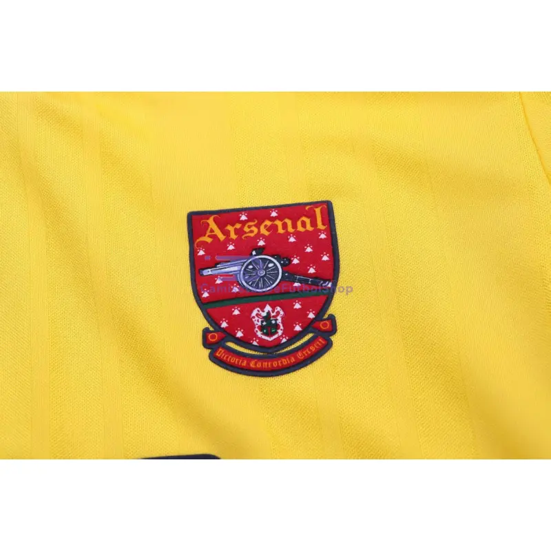 Camiseta Arsenal 1993/94 2ª Equipación Retro Amarillo Niño Kit