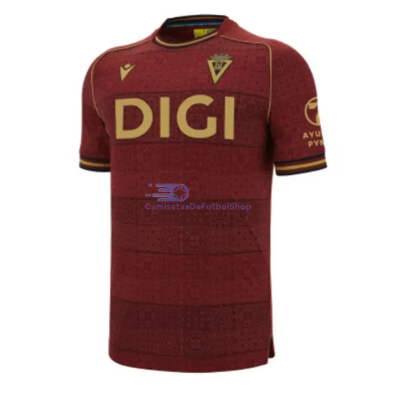 Camiseta Cadiz 2025/2026 2ª Equipación Rojo Oscuro