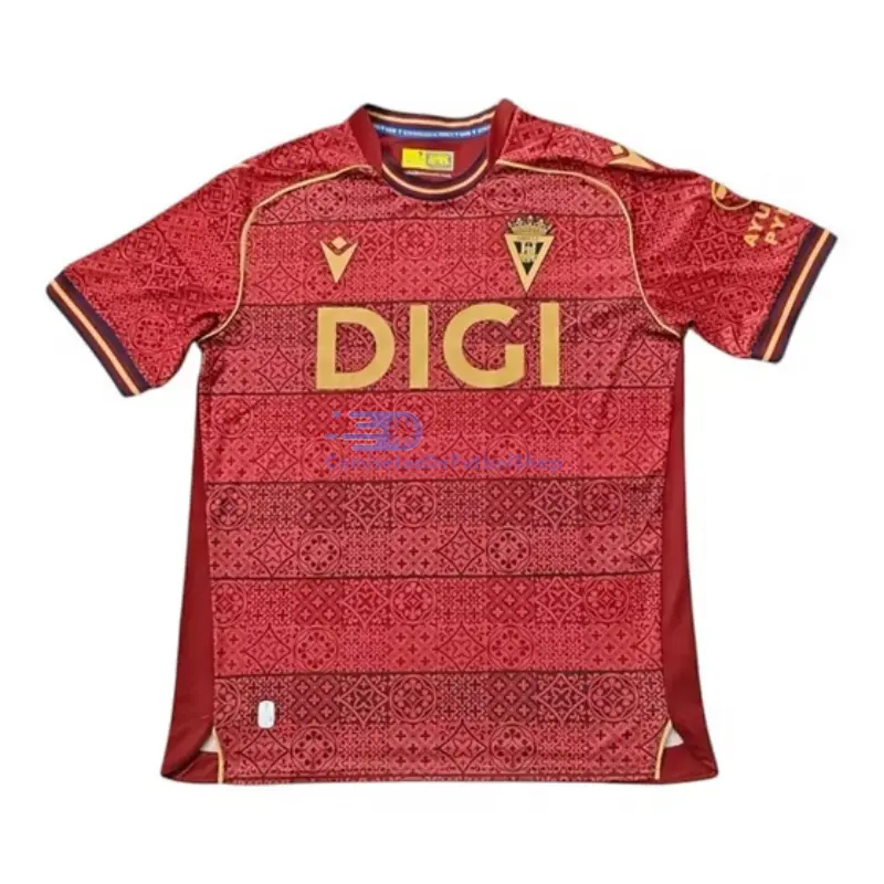 Camiseta Cadiz 2025/2026 2ª Equipación Rojo Oscuro
