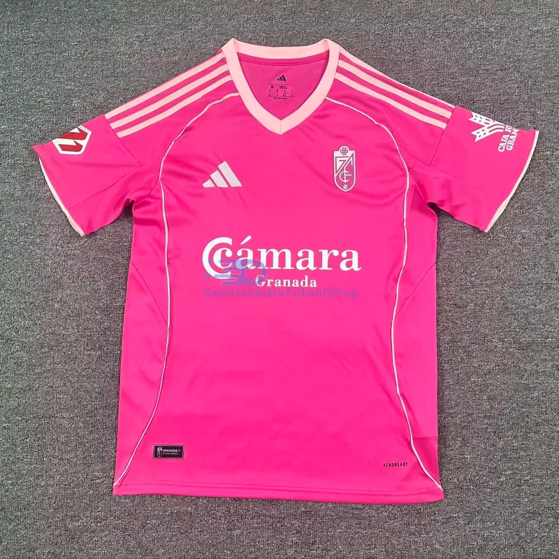 Camiseta Granada 2025/2026 4ª Equipación Rosa con Parche La Liga
